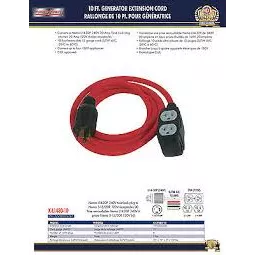 10′ GENERATOR CORD