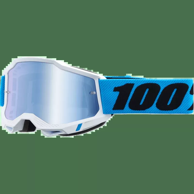 100% Accuri 2 Goggle Novel Mirror Blue Lens