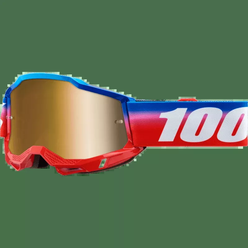 100% Accuri 2 Goggle Unity Mirror True Gold Lens