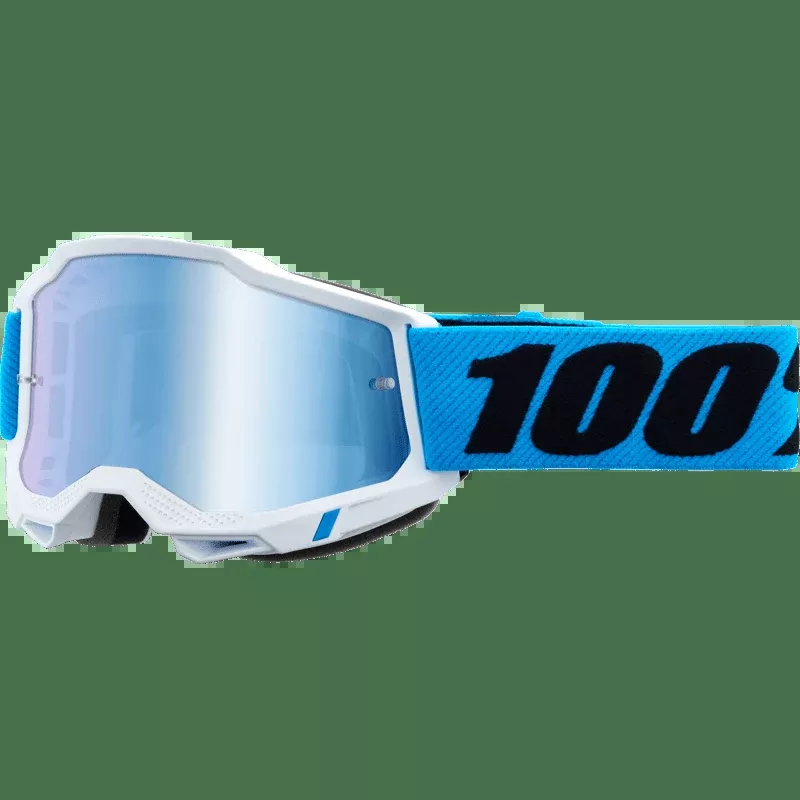 100% Accuri 2 Junior Goggle Novel Mirror Blue Lens