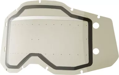 100% Accuri 2-Racecraft 2-Strata 2 Forecast Smoke Dual Lens Goggle