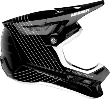 100% Aircraft Silo Black Helmet