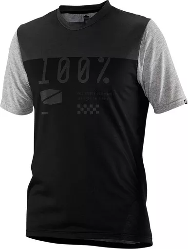 100% Airmatic Black Charcoal Jersey