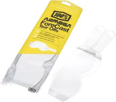 100% Armega Forecast Standard Goggle Tear-Offs-Clear