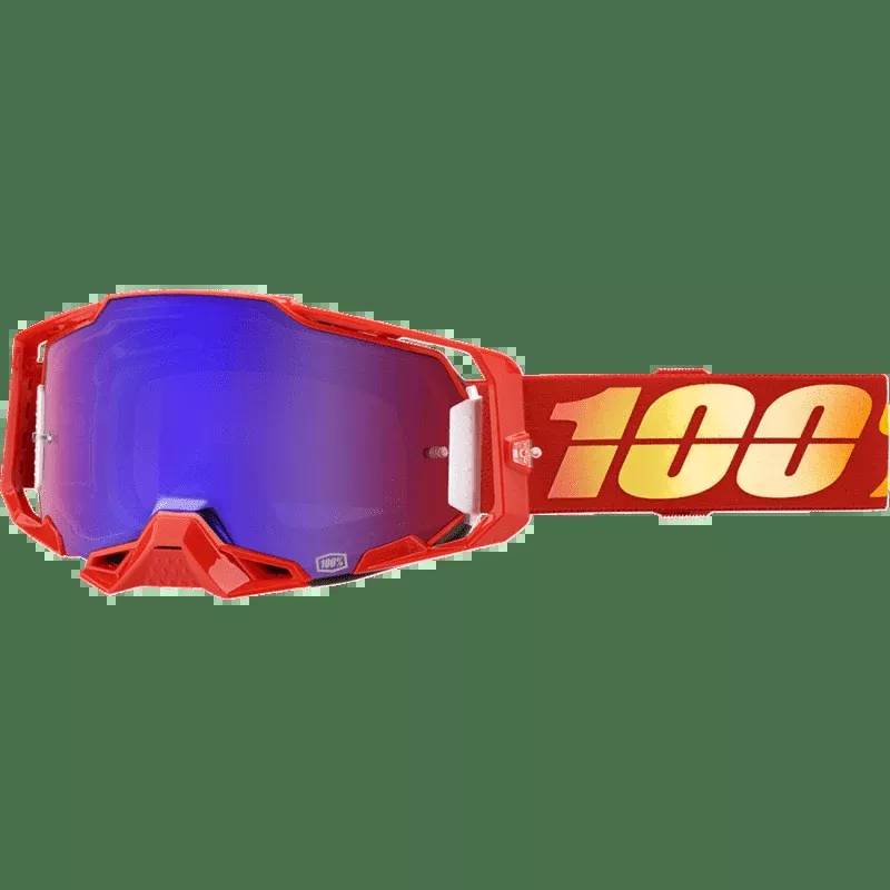 100% Armega Goggle Nuketown Mirror Red/Blue Lens