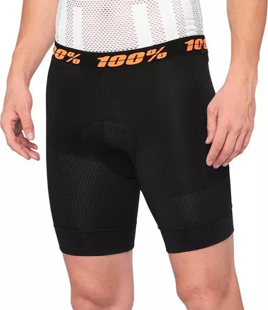 100% Crux Black Liner Shorts