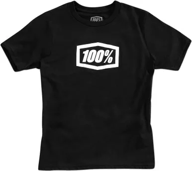 100% Essential Youth Black T-Shirt