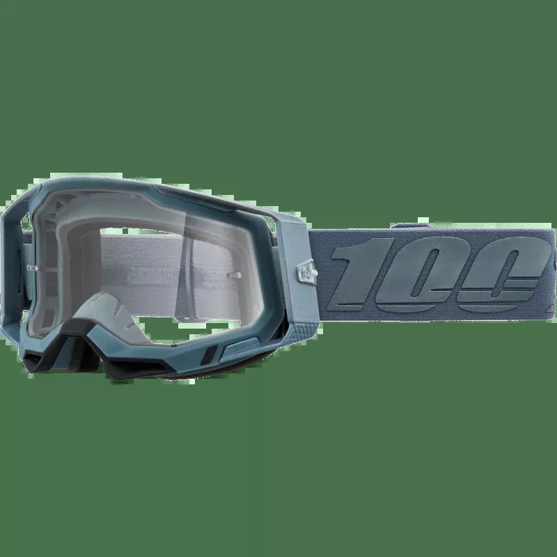 100% Racecraft 2 Goggle Battleship Clear Lens