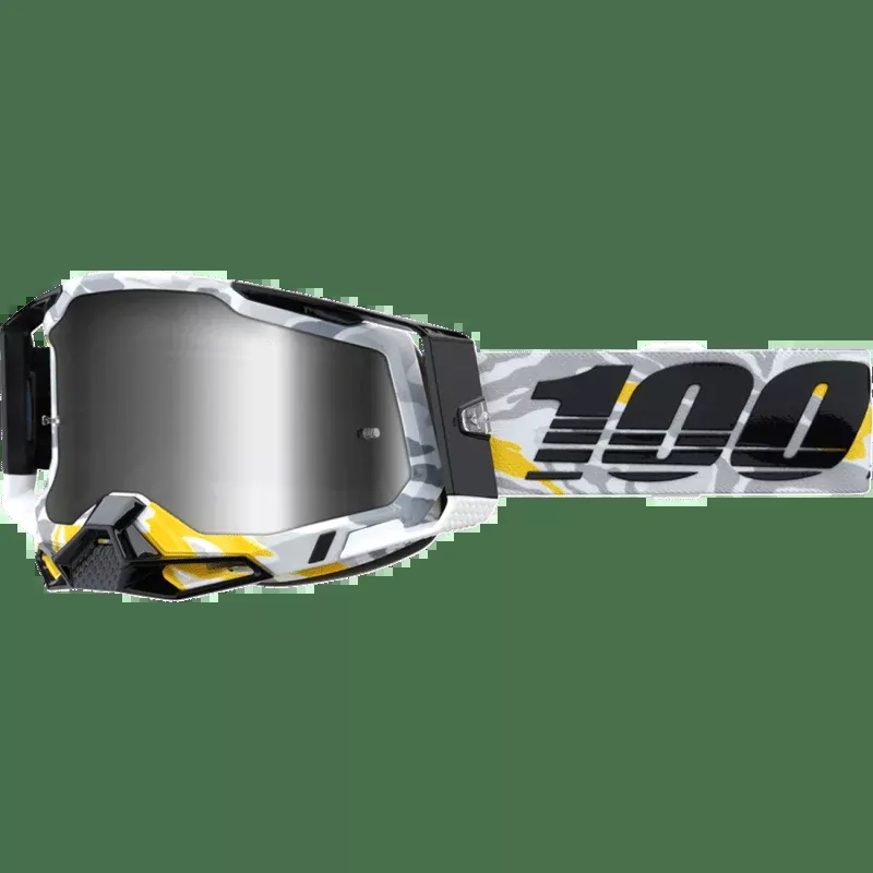 100% Racecraft 2 Goggle Korb Mirror Silver Lens