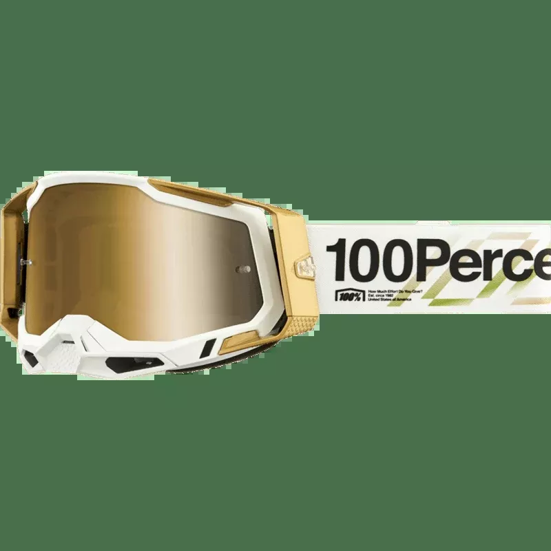 100% Racecraft 2 Goggle Succession Mirror True Gold Lens