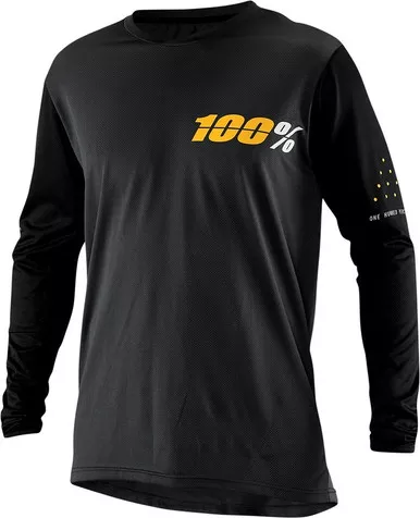 100% Ridecamp Charcoal Long-Sleeve Jersey