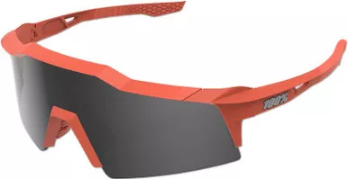 100% Speedcraft XS Coral-Smoke Performance Sunglasses