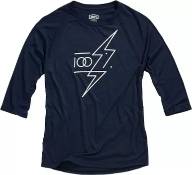 100% Tech Helgi Navy Long-Sleeve T-Shirt