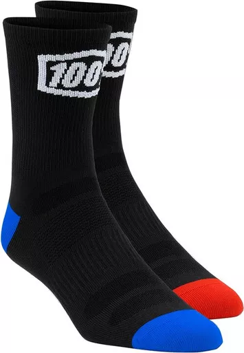 100% Terrain Black Socks
