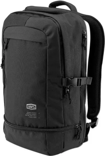 100% Transit Black Backpack