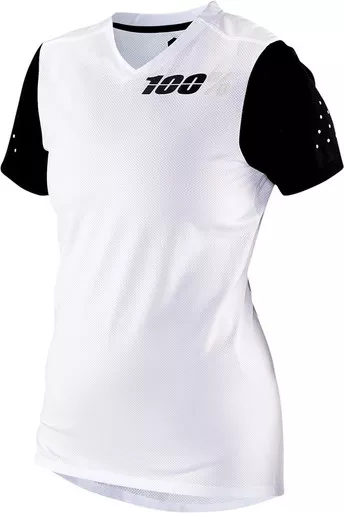100% Womens Ridecamp White Jersey