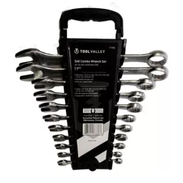 11PC SAE COMB WRENCH SET