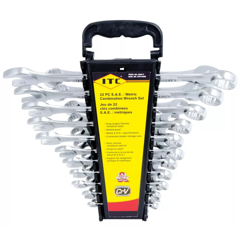22 PC SAE/MET WRENCH SET