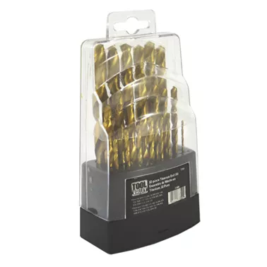 22PC TITANIUM DRILL BITS