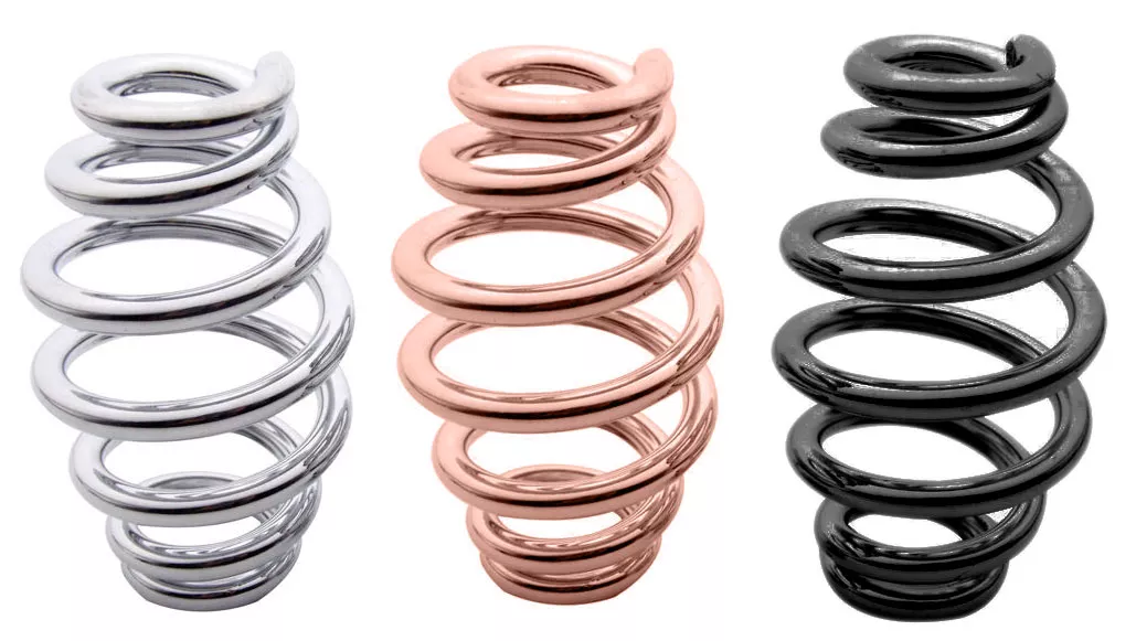3" Seat Spring (Chrome, Black, or Copper)