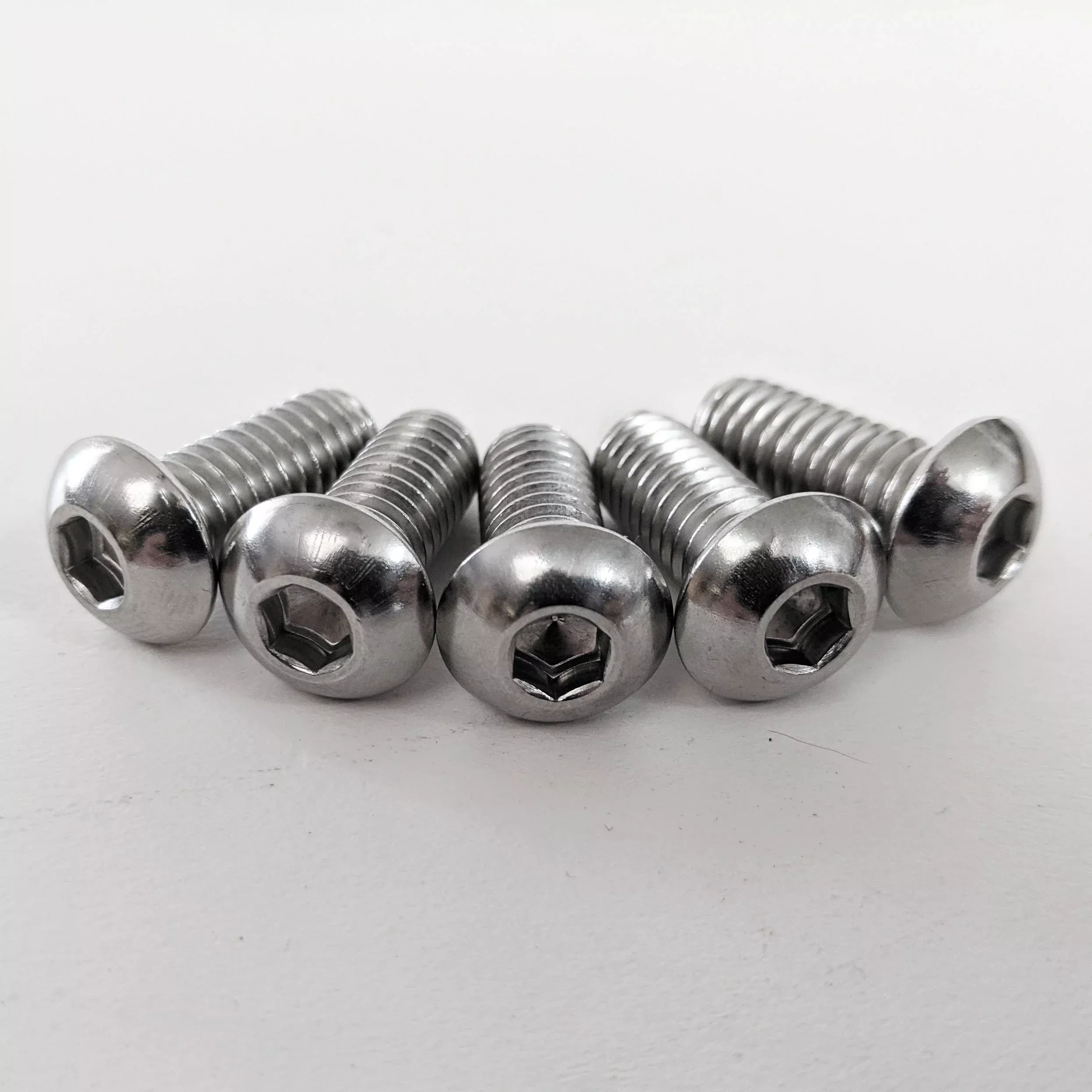 5 Polished Harley Front Brake Rotor Bolts Softail Dyna Touring HD 5/16"-18 X 3/4"