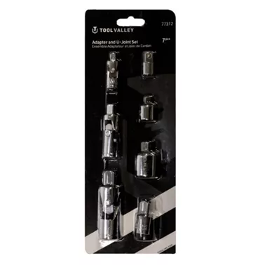 7PC U-JOINT SET CHROME