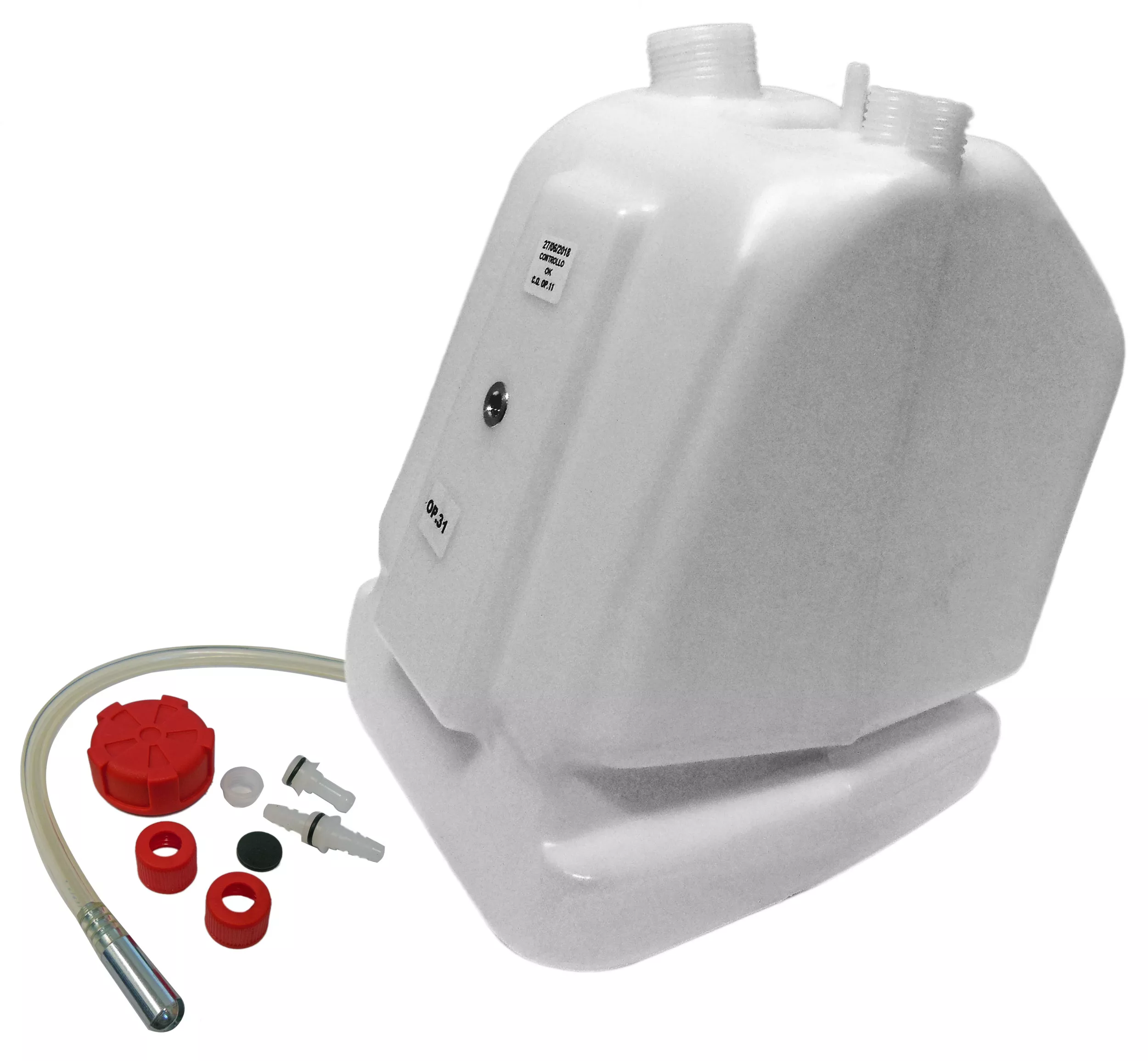 9 Qt. Plastic Fuel Tank (Flush Fit) Cap Color Option: Red or Black