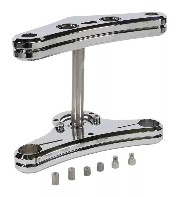 Accutronix 41mm Raked Triple Tree For Harley Softail 1984-2010