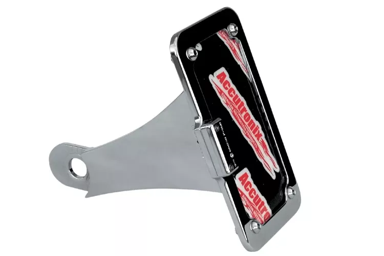 Accutronix Side Mount License Plate Assembly for Victory Cruisers -Chrome