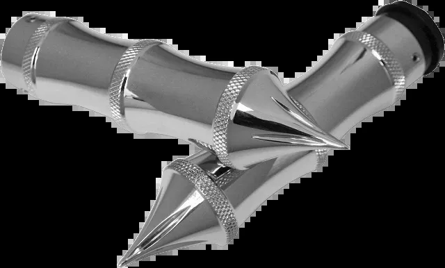 Accutronix Tribal TBW Chrome Hand Grips for 2008-2025 Harley Davidson