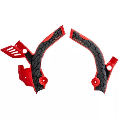 Acerbis Beta 200 RR 2T 2019 X-Grip Frame Guards – Red/Black