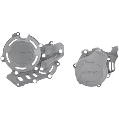 Acerbis Husqvarna FE 450 2017-2021 X-Power Cover Kit - Silver - KTM/Husqvarna