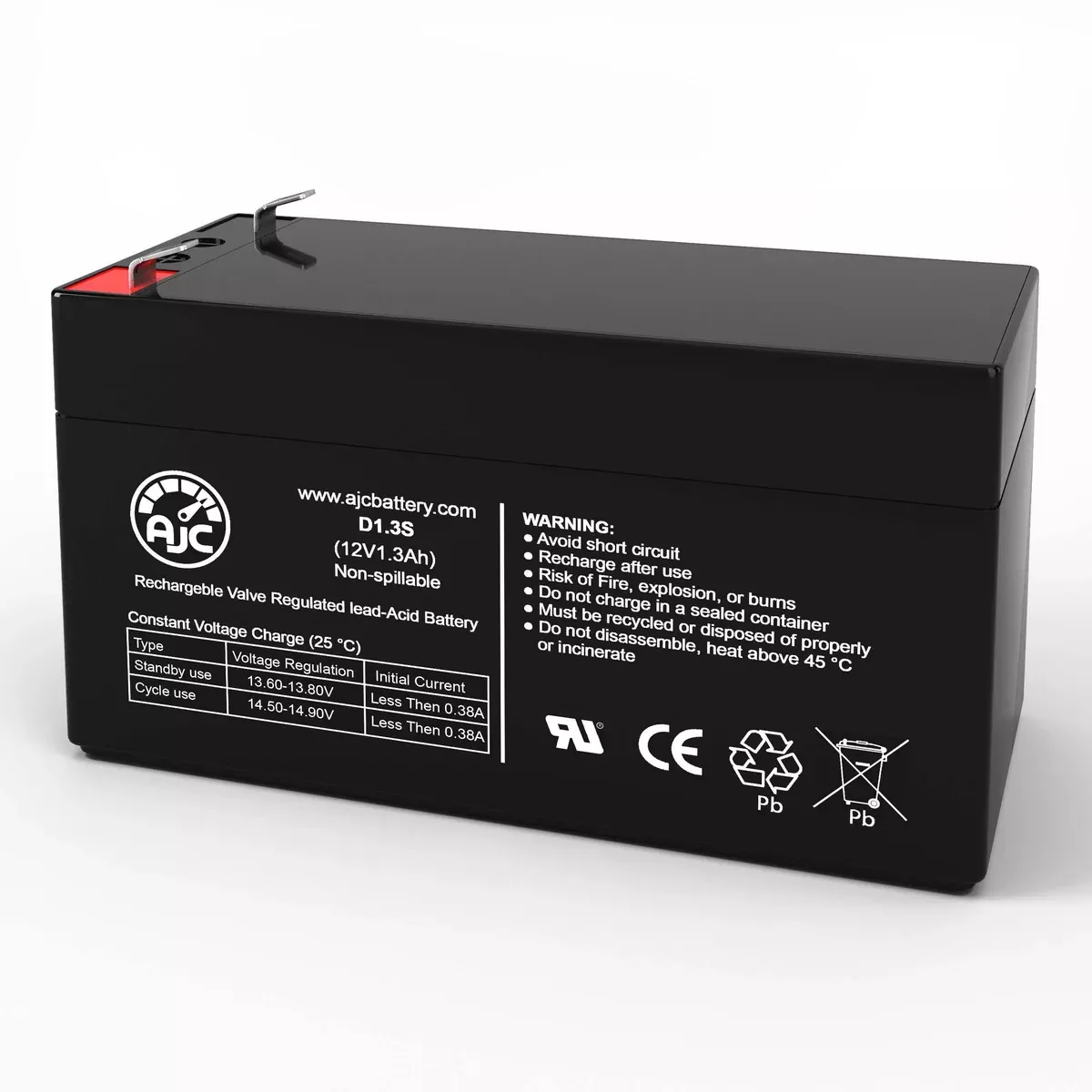 AJC Battery Compatible with Parks 811B 12V 1.3Ah Medical Battery