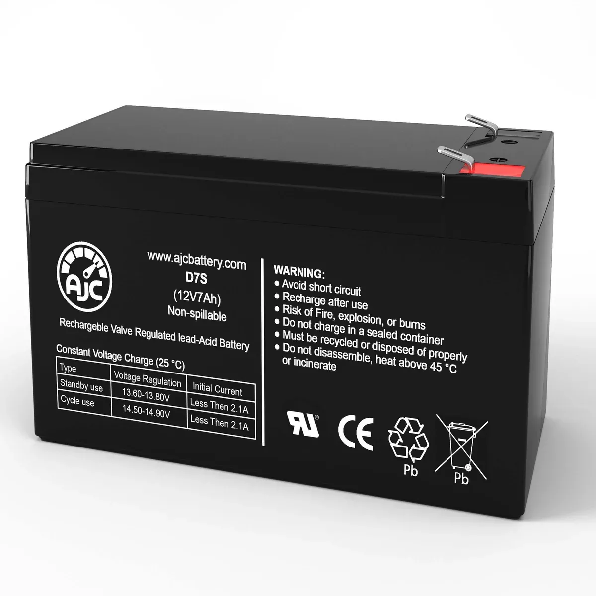 AJC Battery Compatible with Powercom ULT-2000RM 2000VA Rackmount TBC31 12V 7Ah UPS Battery