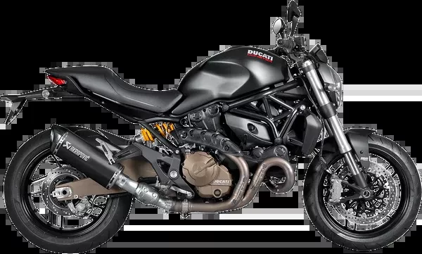 Akrapovic Slip-On Line Muffler – Titanium – Black – 821/1200 Monster