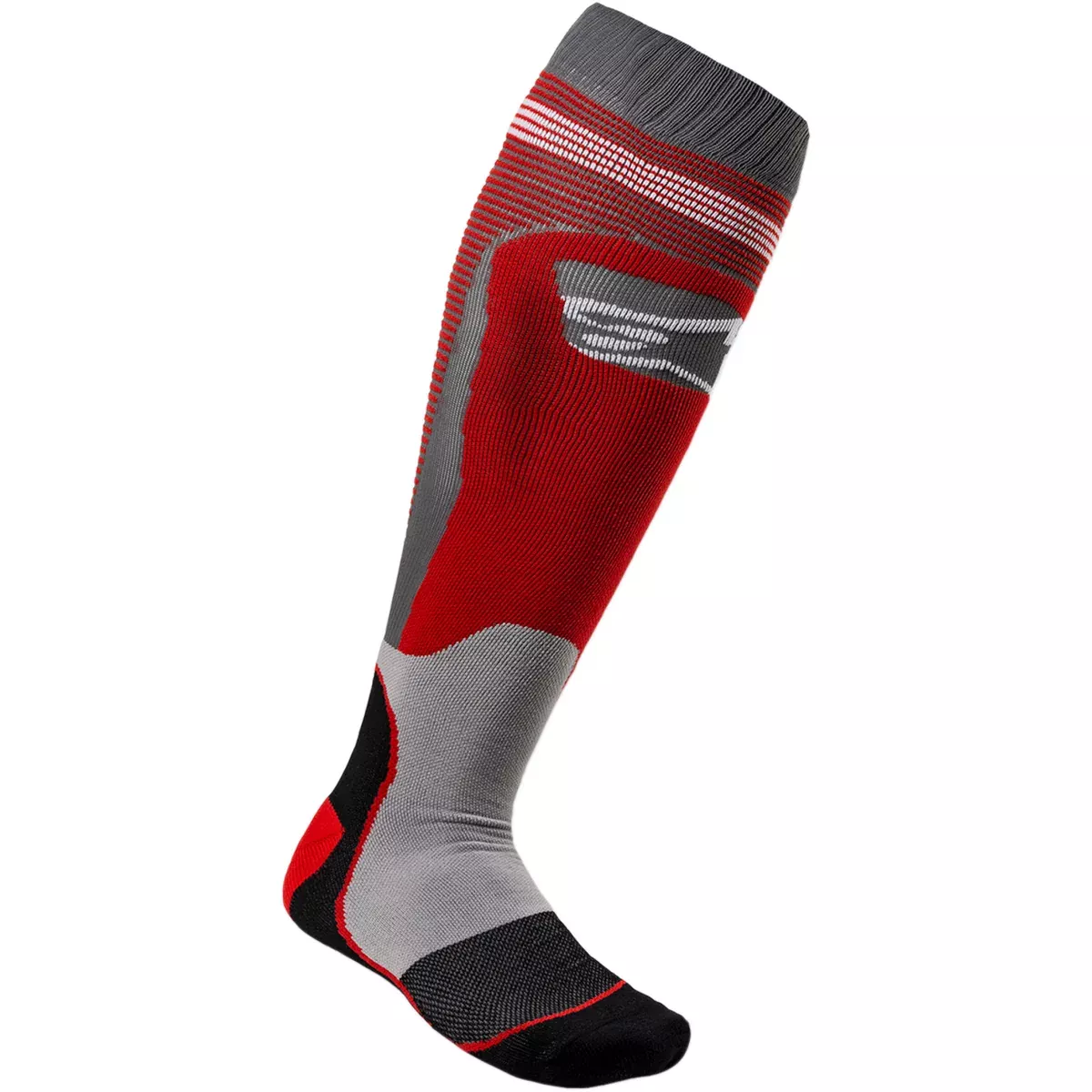 ALPINESTARS 3431-0528 4701820-318-SM MX Plus 1 Socks red/gray – small/medium