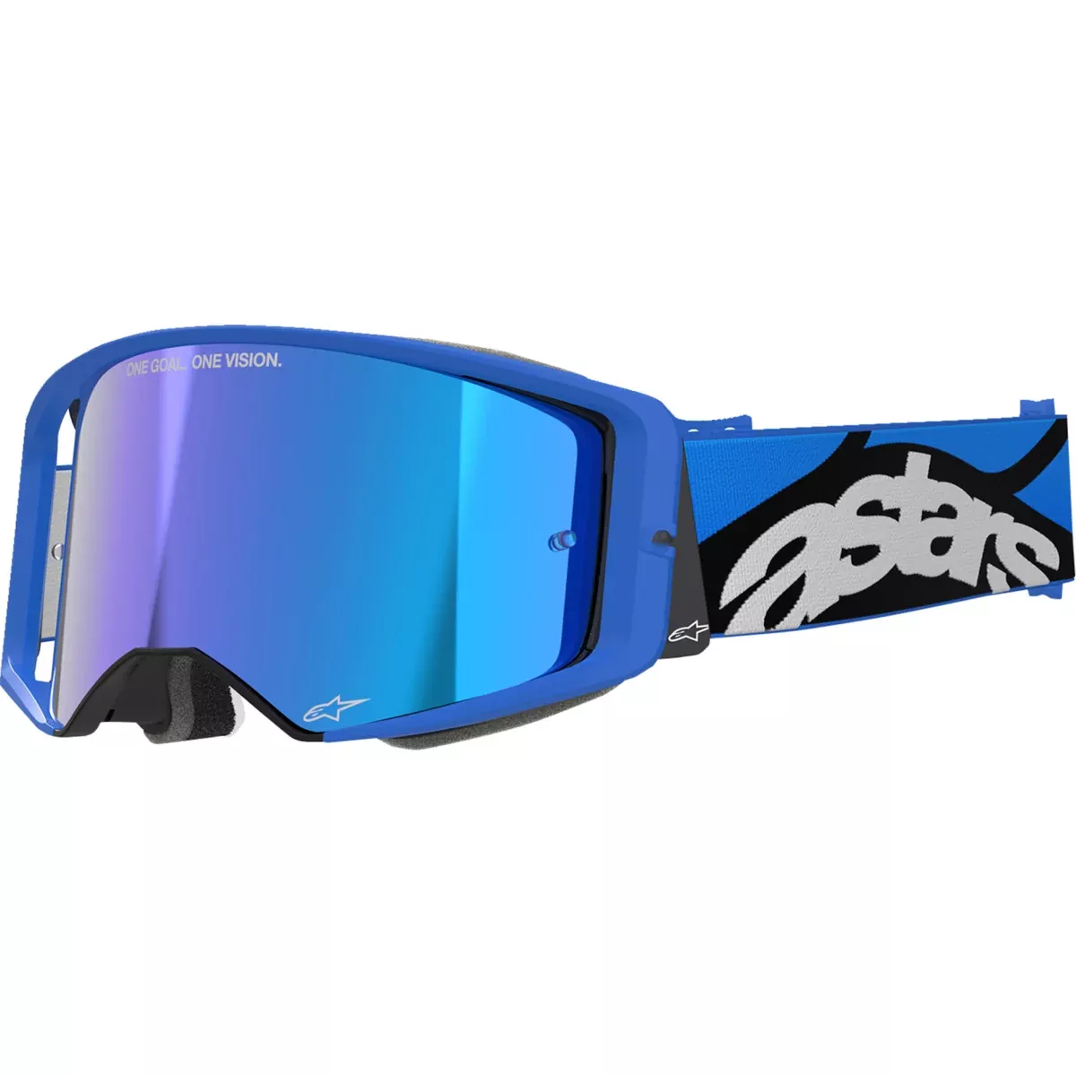 ALPINESTARS GOGGLES 2601-3766 5100625-7271 Supertech Stream ABS Vision Goggle Supertech Goggle – Stream – Blue – Blue Mirror