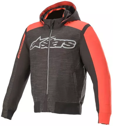Alpinestars Rhod Windstopper Black Bright Red Hoodie