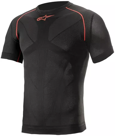 Alpinestars Ride Tech V2 Black Red Short-Sleeve Top