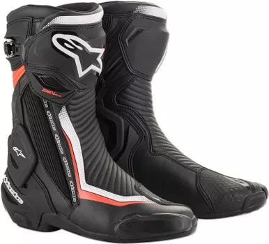 Alpinestars SMX+ Black White Red Flourescent Boots