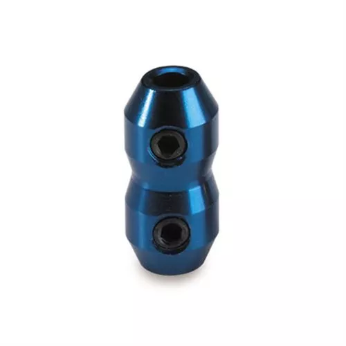 Aluminum Shaped Clamp With Double Screw Blue Anodized