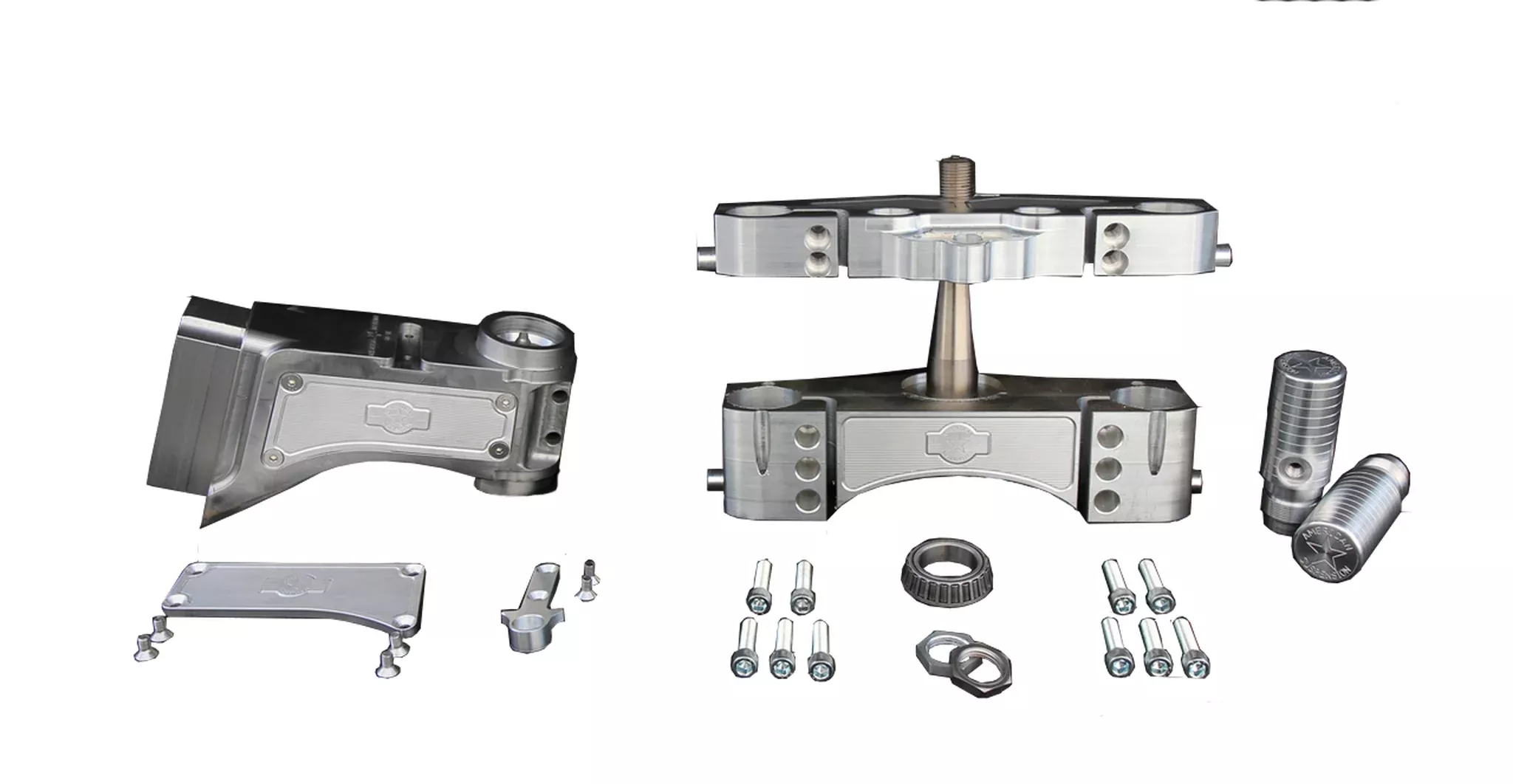 American Suspension Weld In Slip Fit Short Neck Tree Kit 26" Wheel Harley 01-08