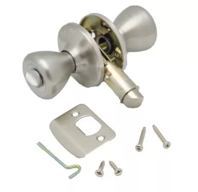 AP Products 013-202-SS Stainless Steel Standard Key Knob Lock w Deadbolt
