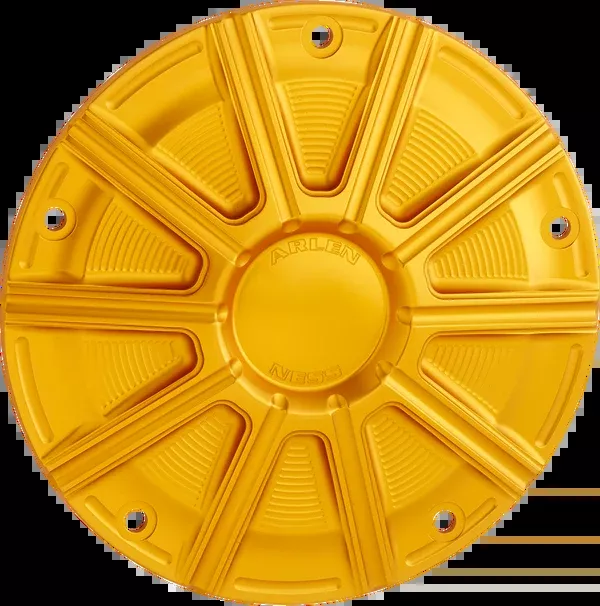 Arlen NESS 10-Gauge Derby Cover – Gold – Big Twin