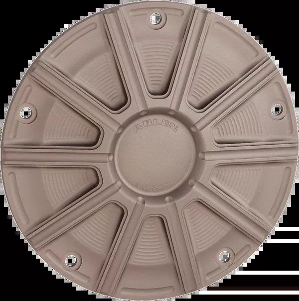 Arlen NESS 10-Gauge Derby Cover - Titanium - Big Twin