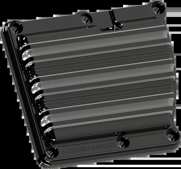 Arlen NESS 10-Gauge Transmission Top Cover – Black/Machined – ’17-’25 Harley-Davidson
