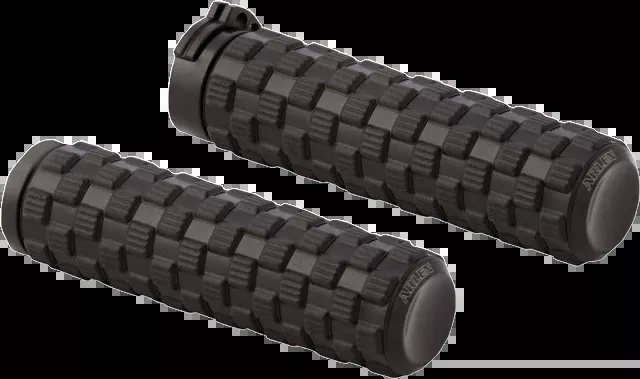 Arlen Ness Air Trax Black Cable Hand Grips for 1986-2022 Harley Touring Softail