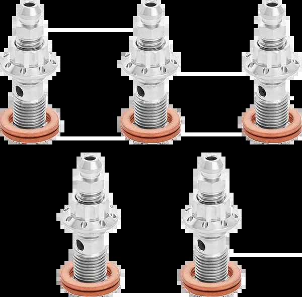 Arlen NESS Banjo Bolt 5-Pack – 10mm – Polished