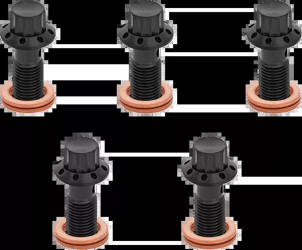 Arlen NESS Banjo Bolt 5-Pack – M10x1.0 – Black