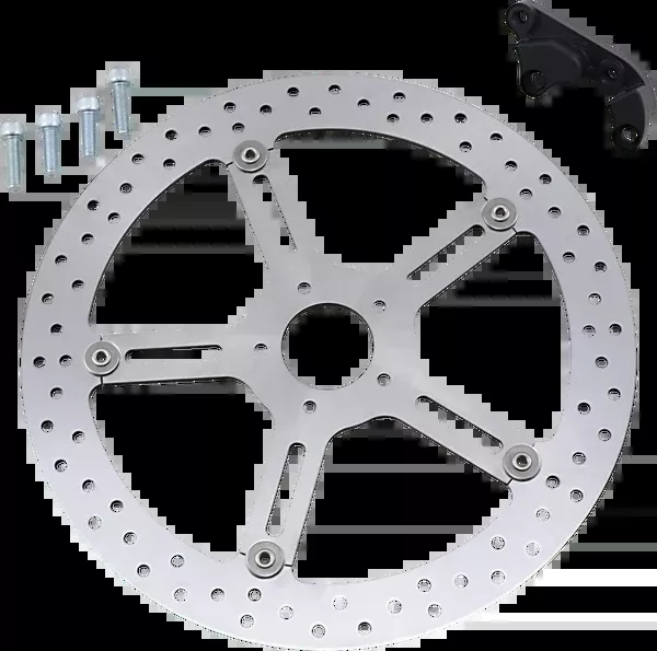 Arlen NESS Big Brake Rotor - 15" - Front Left - Softail
